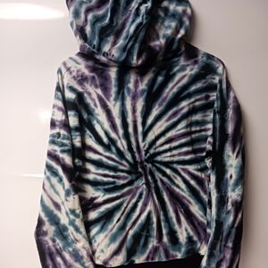 Hot Topic Large Tie-Dye Hoodie in Blue and Purple